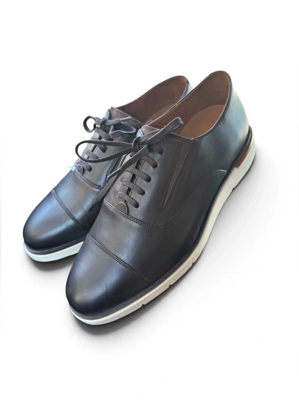 Allen Edmonds Carson Slip On Hybrid Tie 7392 Espresso Brown Oxford Men's SIZE9.5